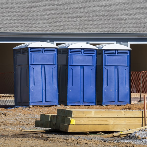 is there a specific order in which to place multiple portable toilets in Lowes Island